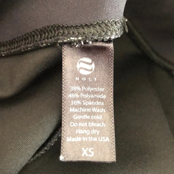 Noli Size XS Black Impact Bird Leggings Bronze Gold Compression Workout Sparrow - Picture 8 of 8